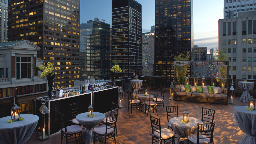 Rooftop store wedding venues