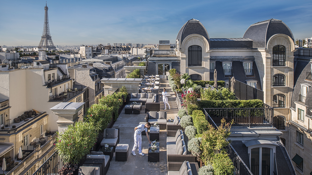 Bar Avec Vue | Le Rooftop de l&#39;hôtel Peninsula Paris